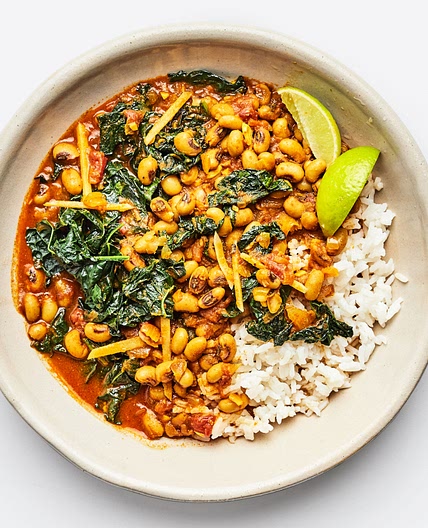 Black-Eyed Pea Masala With Kale