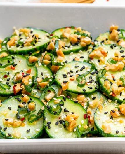 Tangy Sesame Cucumber Salad Recipe
