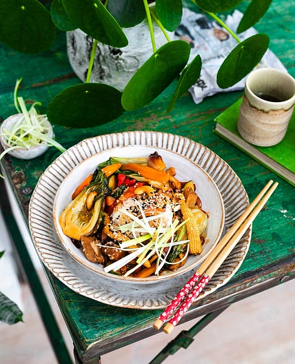 Teriyaki 'Chicken' Stir Fry - Avant-Garde Vegan