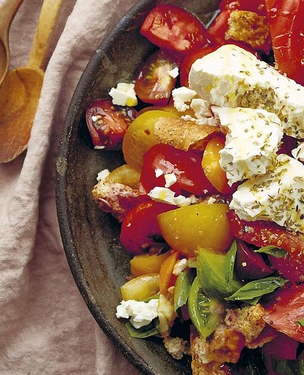 Tomato, Rusk, and Olive Salad: Dakos Salata