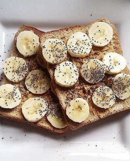 Nut Butter, Banana, Chia Seed, Toast