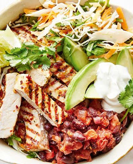 Chicken and Black Bean Burrito Bowl