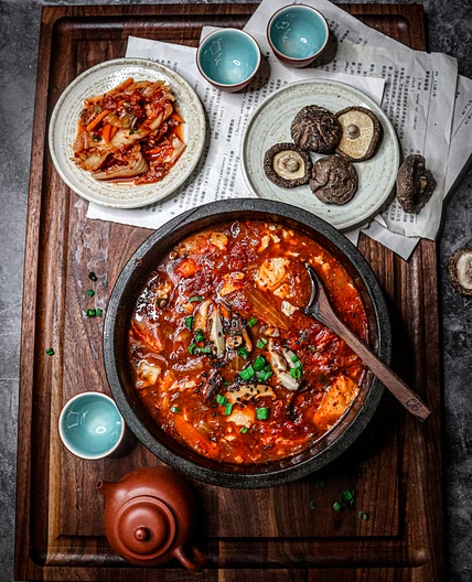 Vegan Sundubu Jjigae (Soft Tofu Stew)