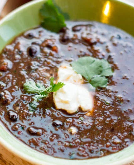 Black Bean Soup - Quick and Easy - Intentionally Eat