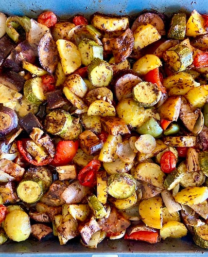 Briami or Briam- Authentic Greek Roasted Vegetables
