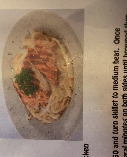 Blackened chicken Alfredo 