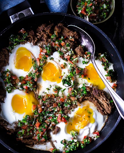Braised Beef Breakfast Skillet w/ Pico de Gallo | PrimalGourmet