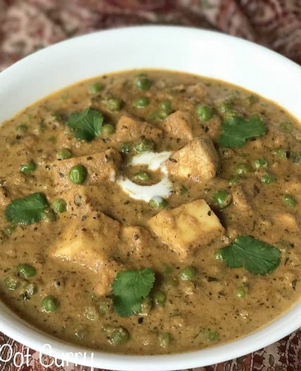 Instant Pot Mutter Paneer Masala (Green Peas & Cottage Cheese Curry)