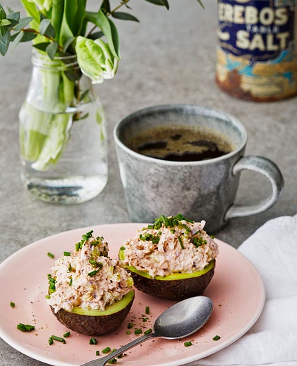 Tuna stuffed avocado