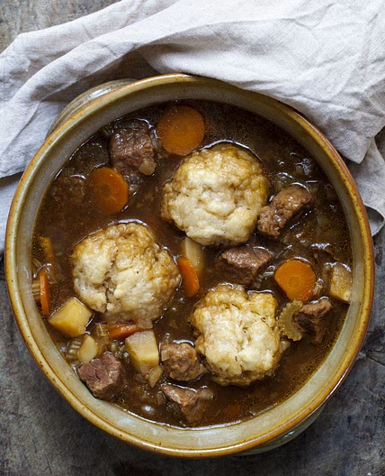Beef stew and dumplings