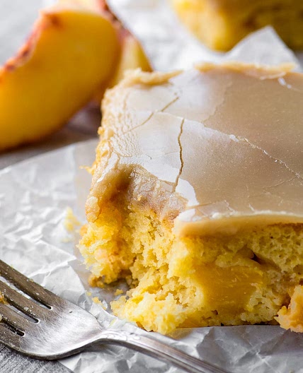 Brown Sugar Peach Cake