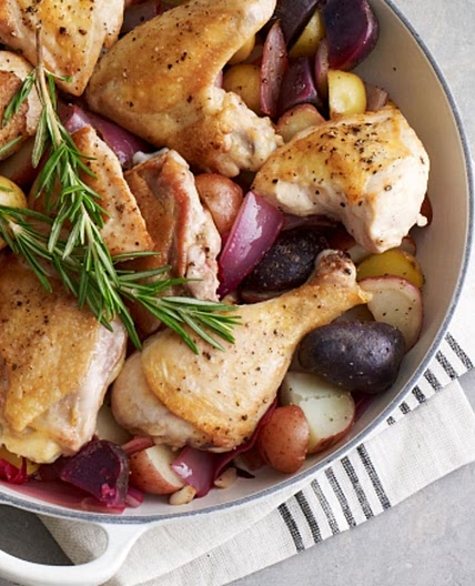 Lemon Rosemary Roast Chicken & Potatoes