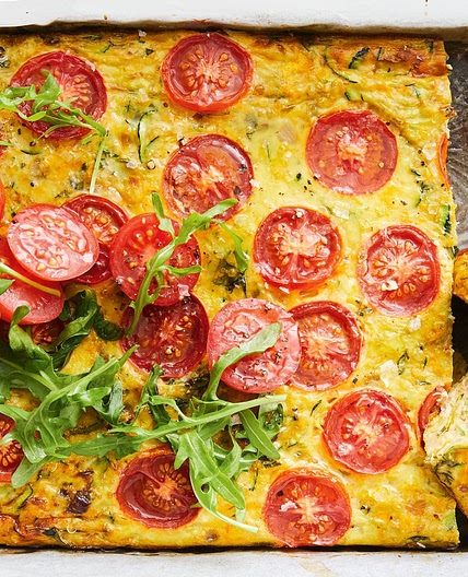Healthy zucchini, pumpkin and feta slice recipe