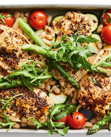 Tuscan chicken tray bake recipe