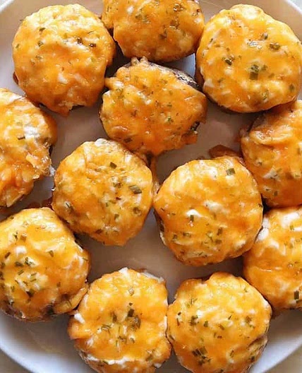 Air Fryer Stuffed Mushrooms