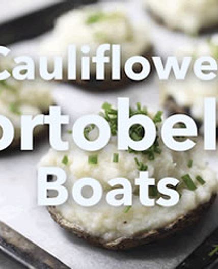 Cauliflower Portobello Boats