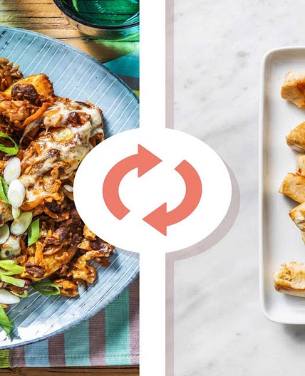Smokey BBQ Chicken Breast and Blackbean Loaded Wedges With Cheese