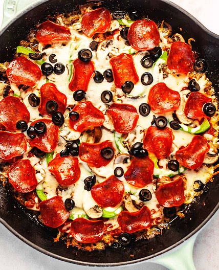 Crustless Pizza - 3 Net Carbs!