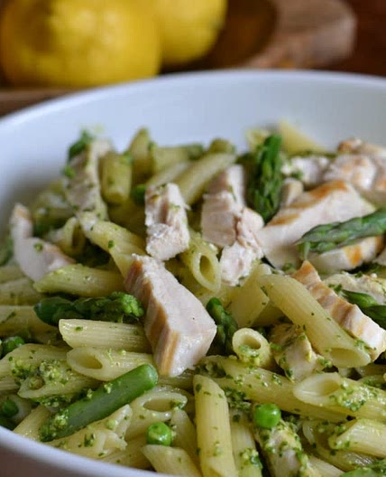 Pesto Cream Spaghetti
