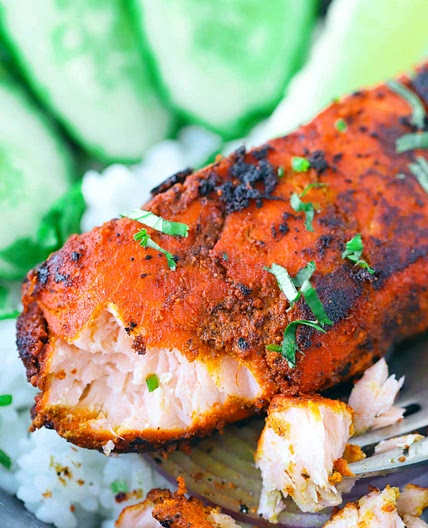 Spicy Indian Pan-fried Salmon