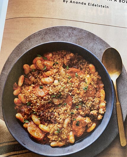 One Pot Pork, Sausage and Beans