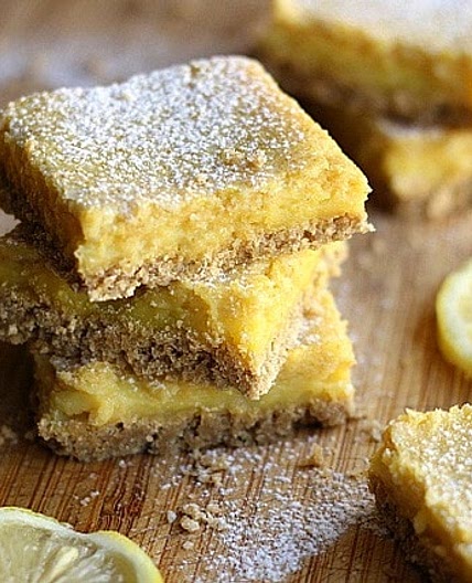 Healthy Honey Lemon Bars