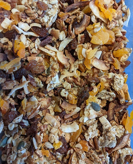 Low-carb coconut granola