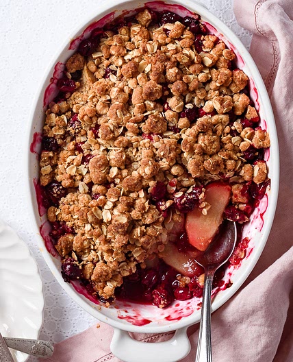 Apple Cranberry Crumble