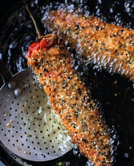Romano pepper schnitzels