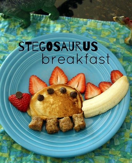 Silly Kid-Friendly Stegosaurus Breakfast | Make and Takes