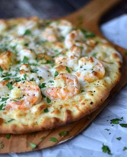 Shrimp Scampi Pizza
