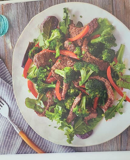 Hot Beef and Broccoli Salad