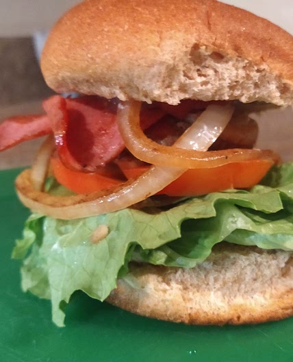 Mustard-fried Bacon Burger
