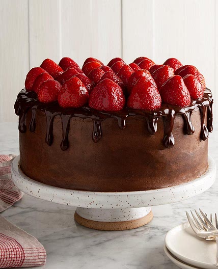 Chocolate-Strawberry Celebration Cake