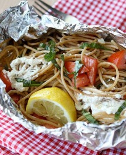 Grilled Pasta Packets