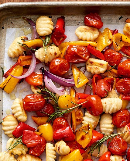 Crispy Sheet Pan Gnocchi and Veggies