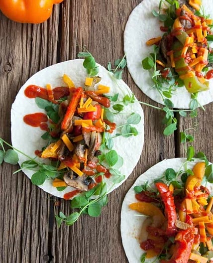 Vegan fajitas
