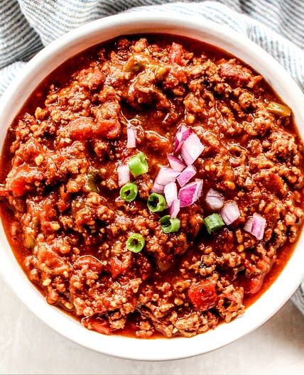 Tiff's No-Bean Chili - Single Recipe