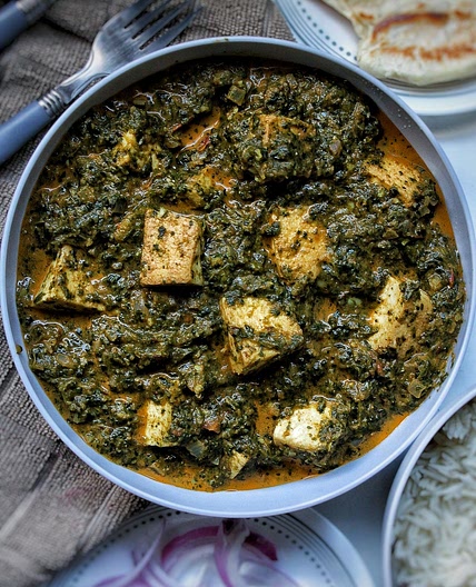 Vegan Palak “Paneer” With Tofu