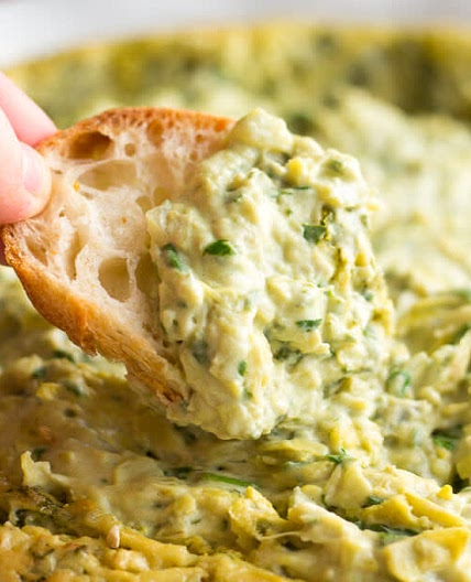 Vegan spinach artichoke dip