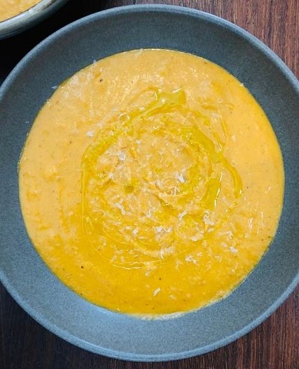 Garlic Squash and Chestnut Soup