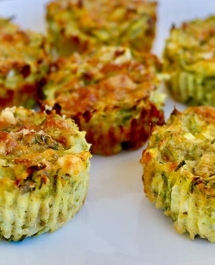 Greek Style Zucchini and Feta Muffins
