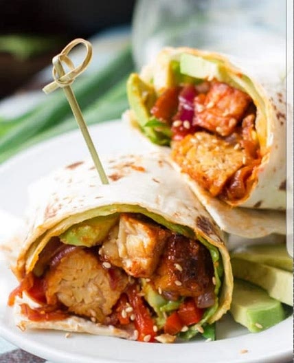 Korean Barbecue Tempeh Wraps - Connoisseurus Veg