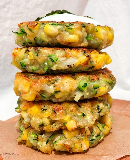 Courgette and Sweetcorn Fritters