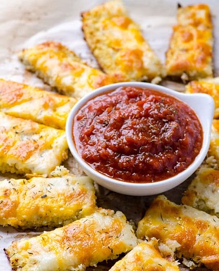Cheesy Cauliflower Breadsticks