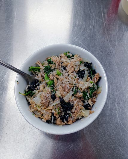 Pork and Kale Rice Bowl