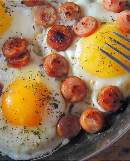 Farmer’s Fried Egg & Sausage Breakfast