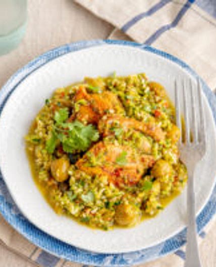Keto Latino chicken with zucchini rice