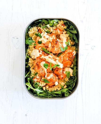 Harissa Cauliflower and Couscous salad