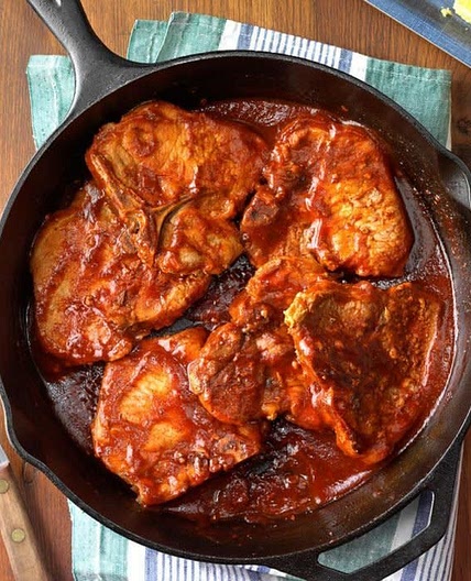 Oven-Barbecued Pork Chops